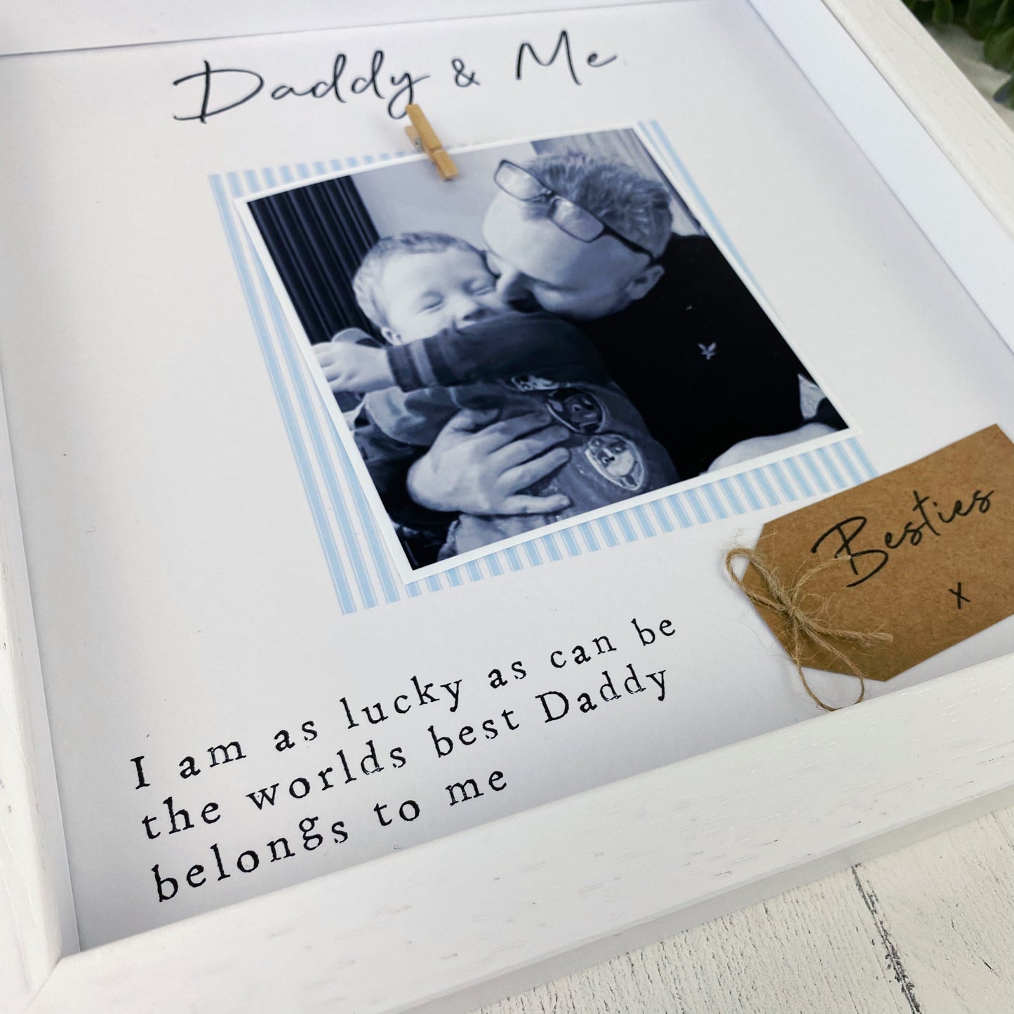 Son and Daddy Photo Frame