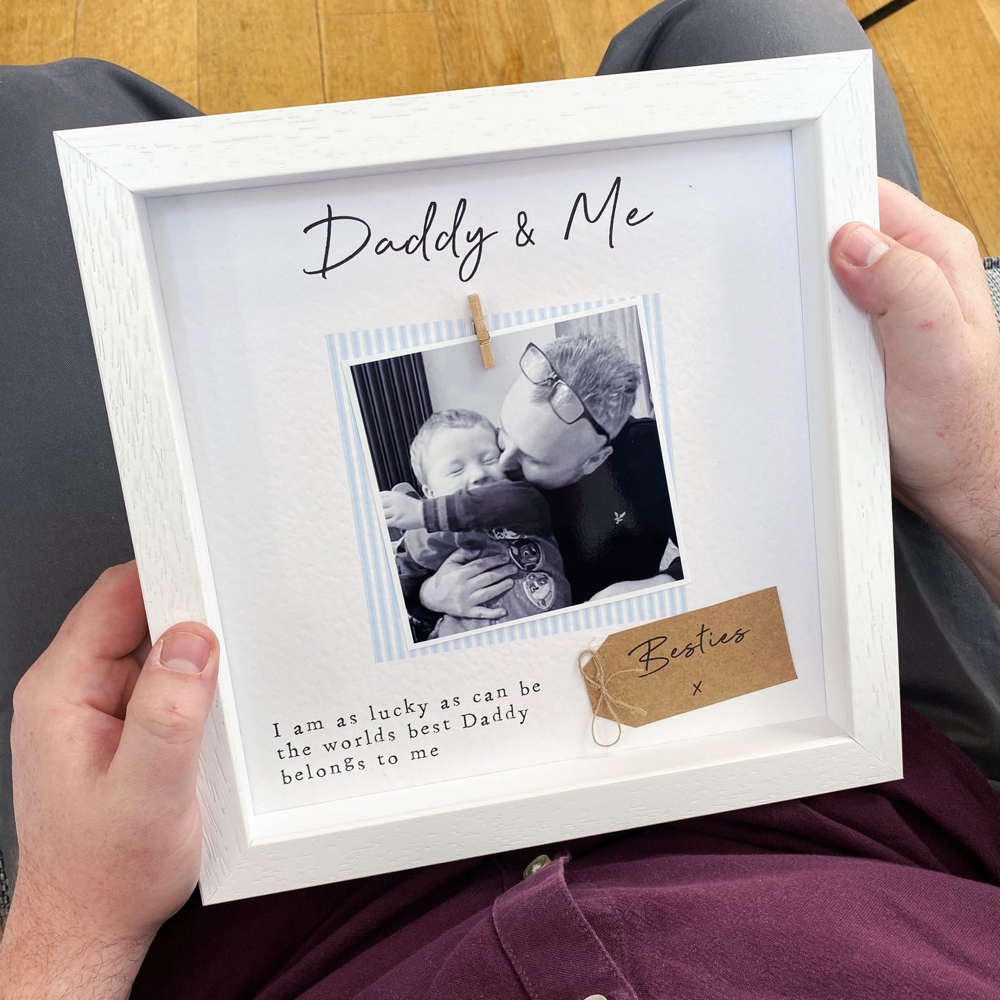 Son and Daddy Photo Frame