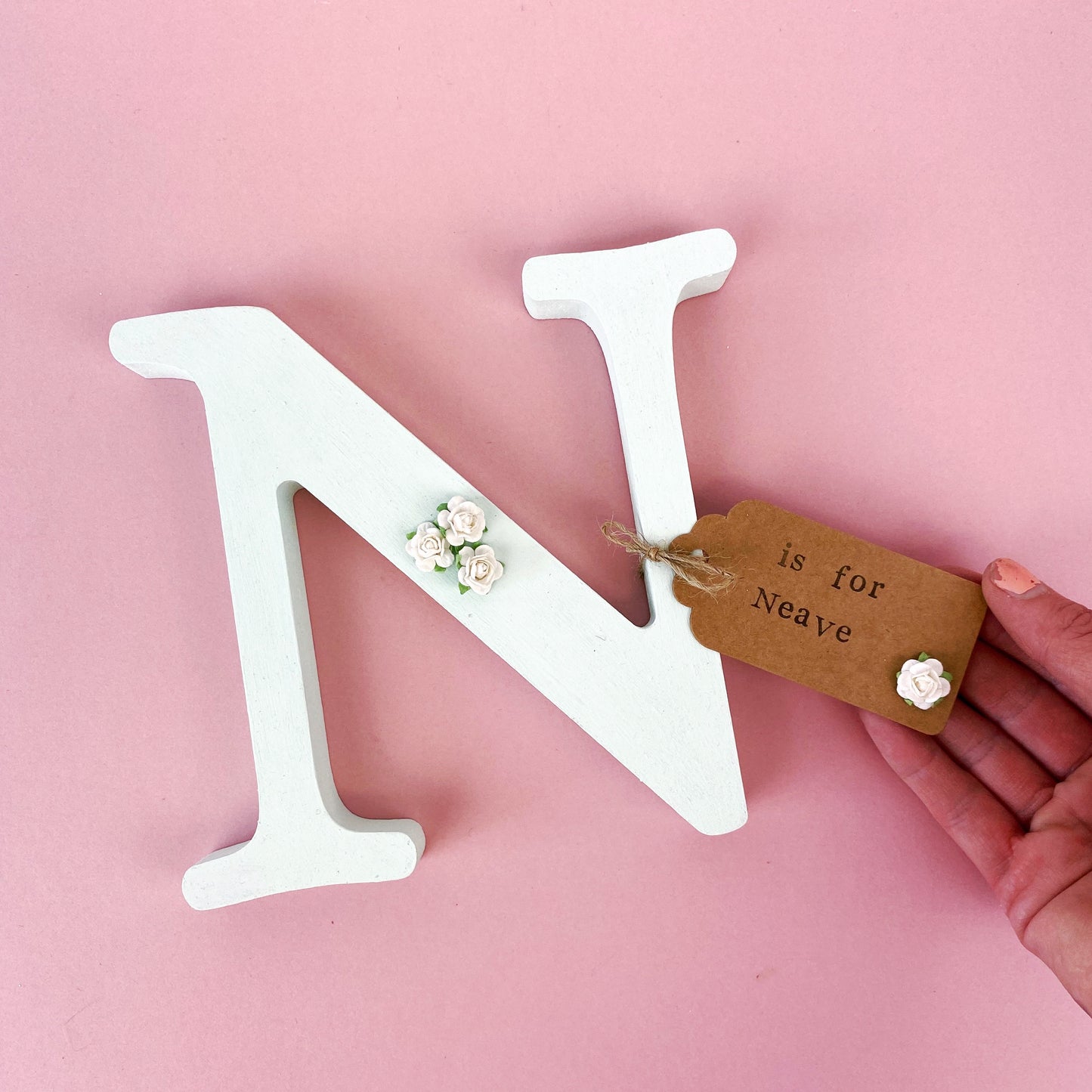 personalised wooden letter