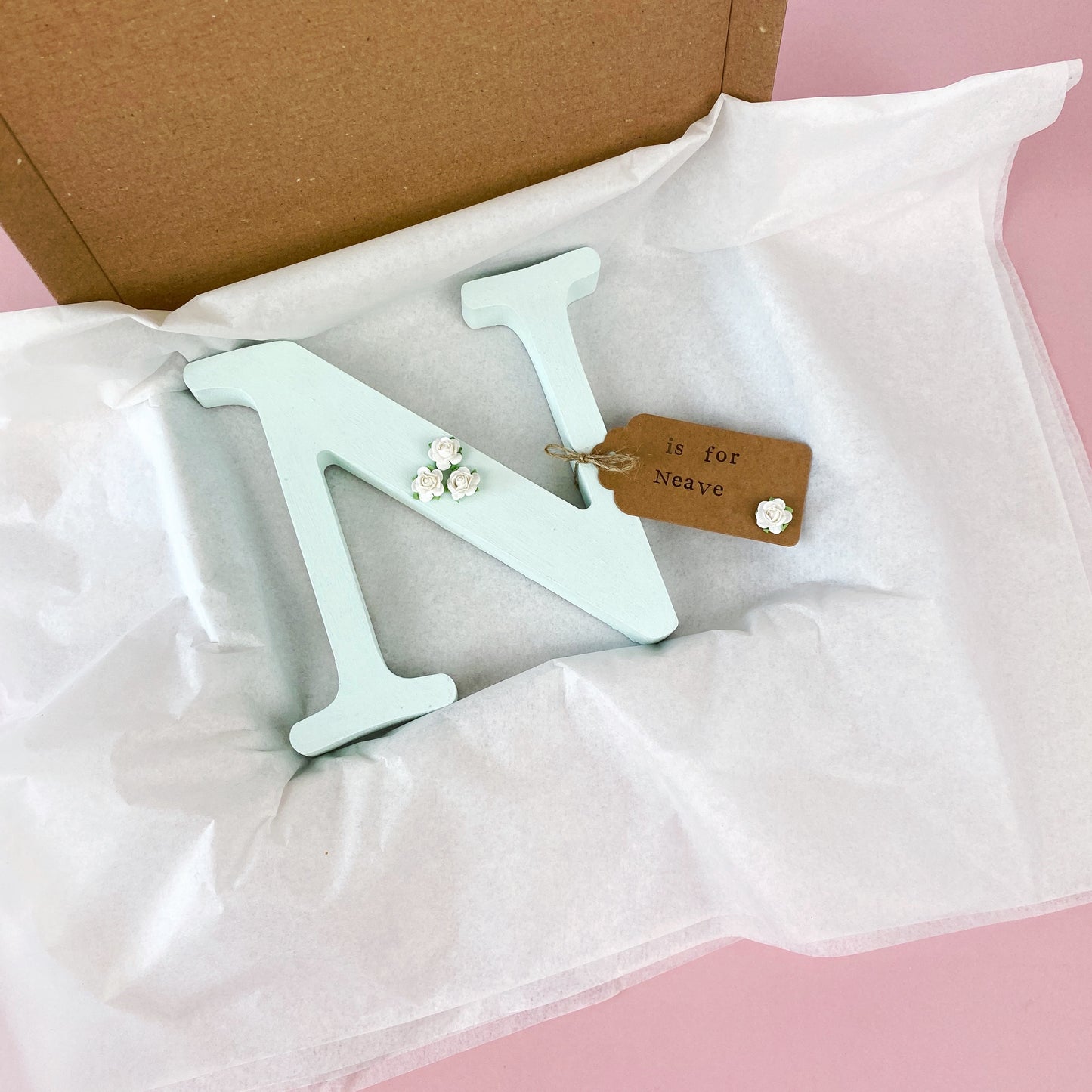 personalised wooden letter