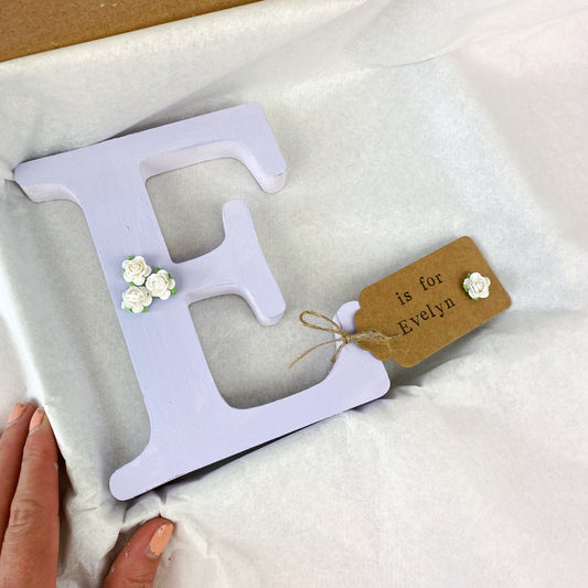 personalised wooden letter