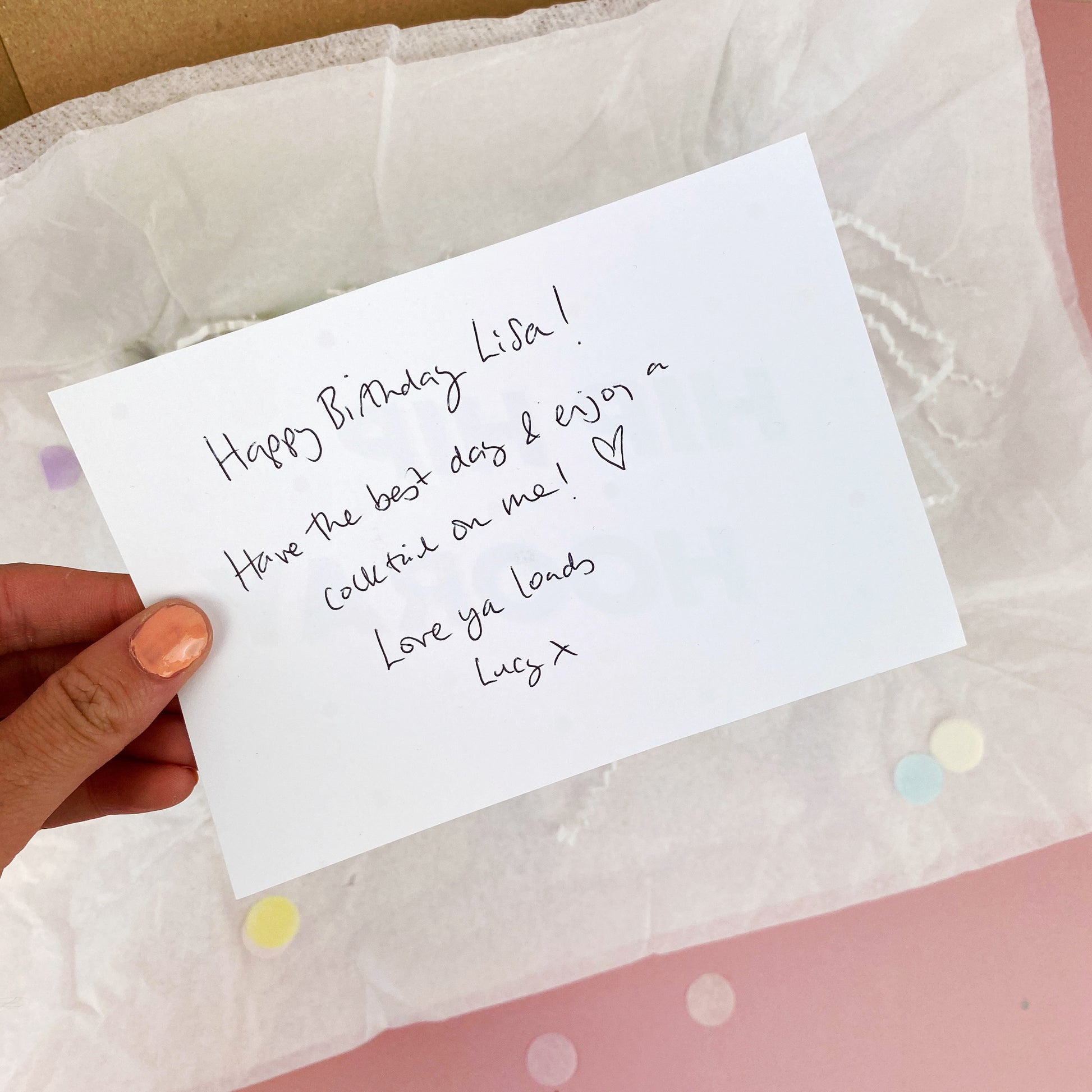 Birthday Cake and Cocktail Letterbox Gift