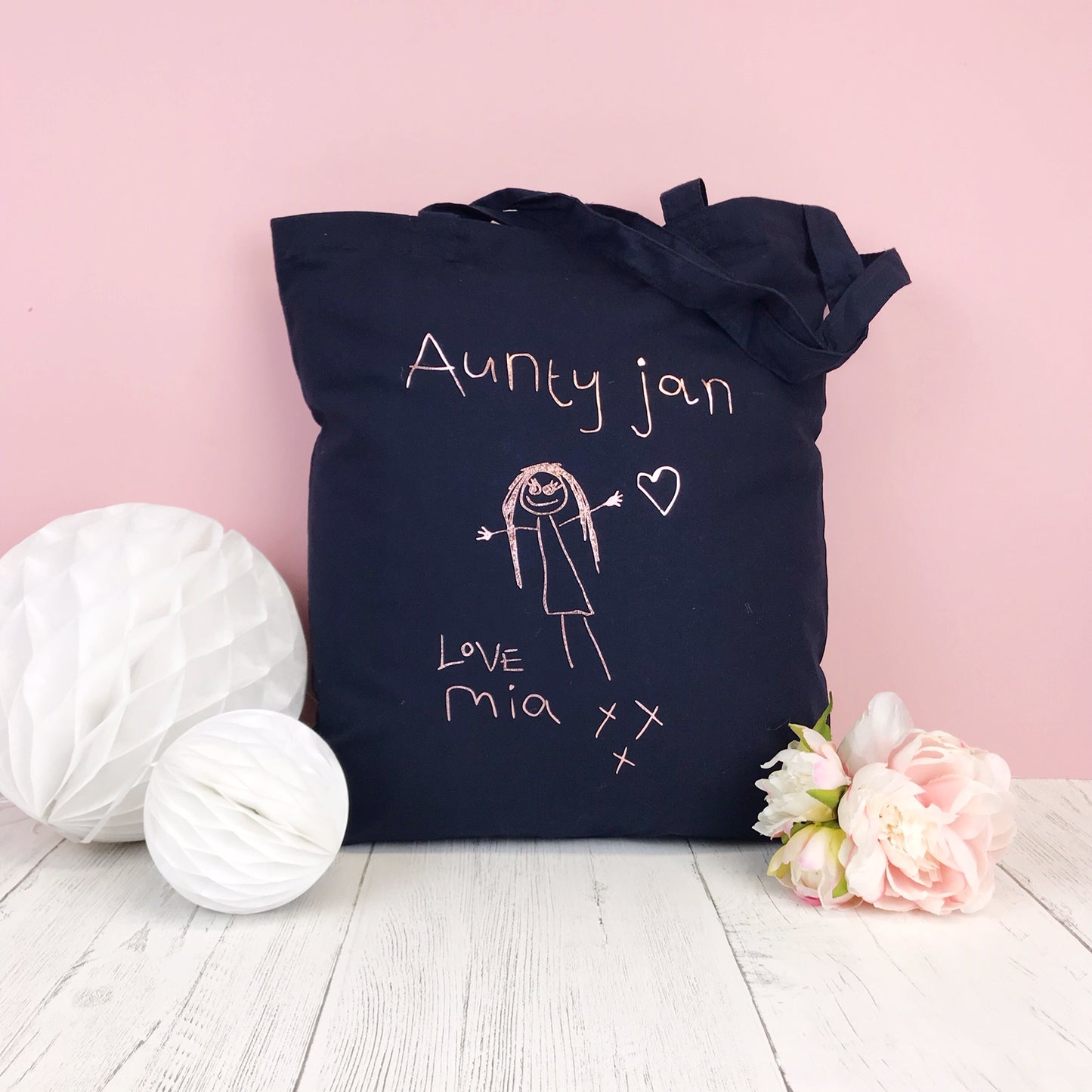 childrens drawing tote bag