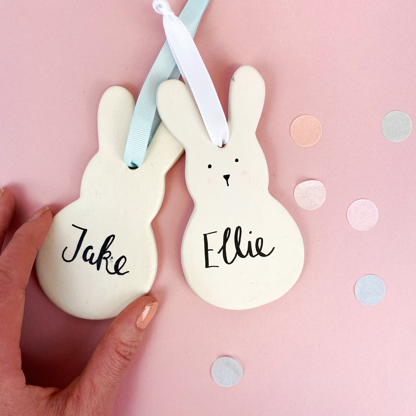 Personalised Ceramic Easter Bunny