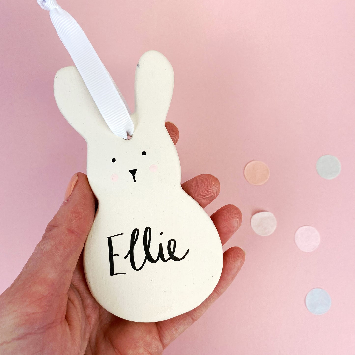 Personalised Ceramic Easter Bunny