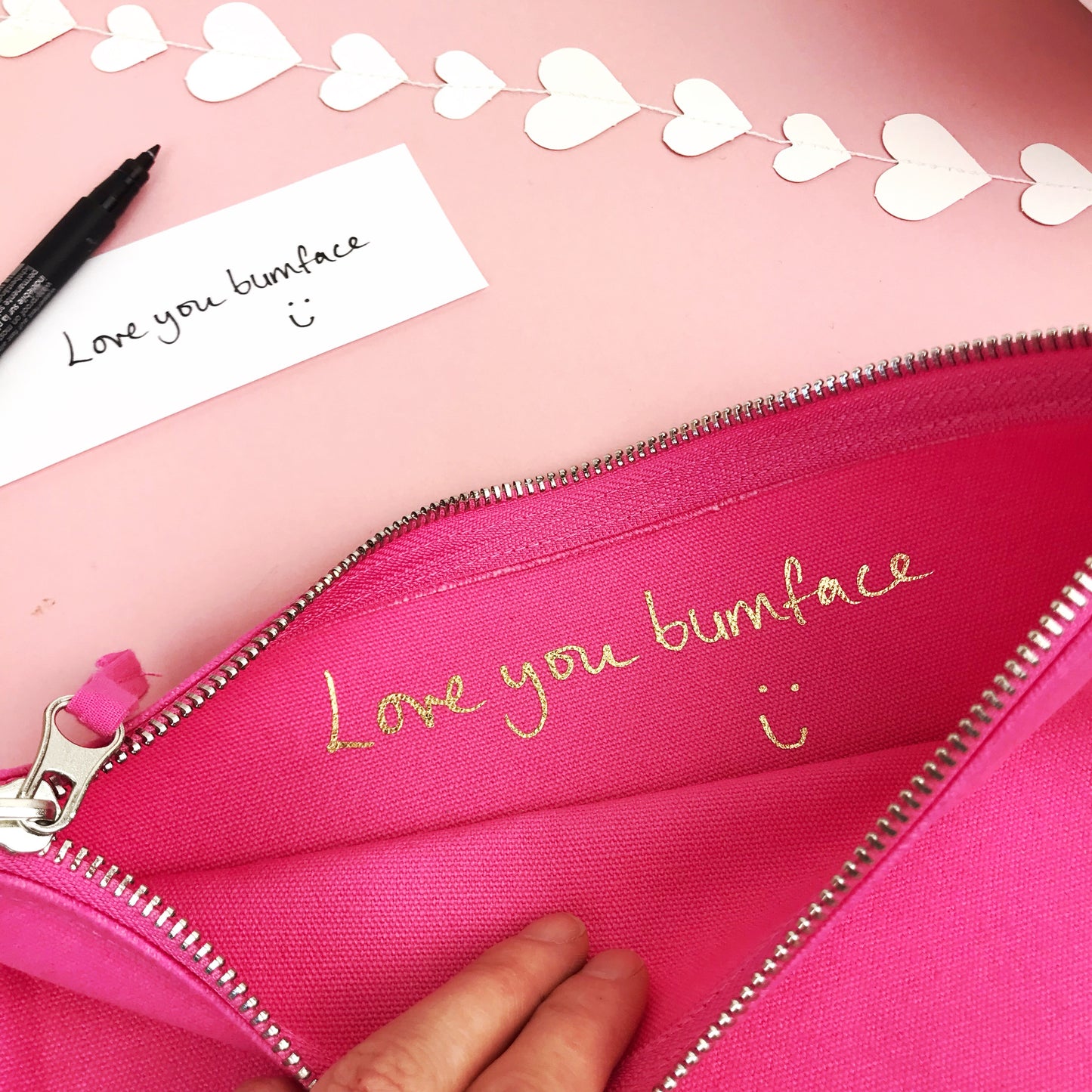 Secret Message Make Up Bag