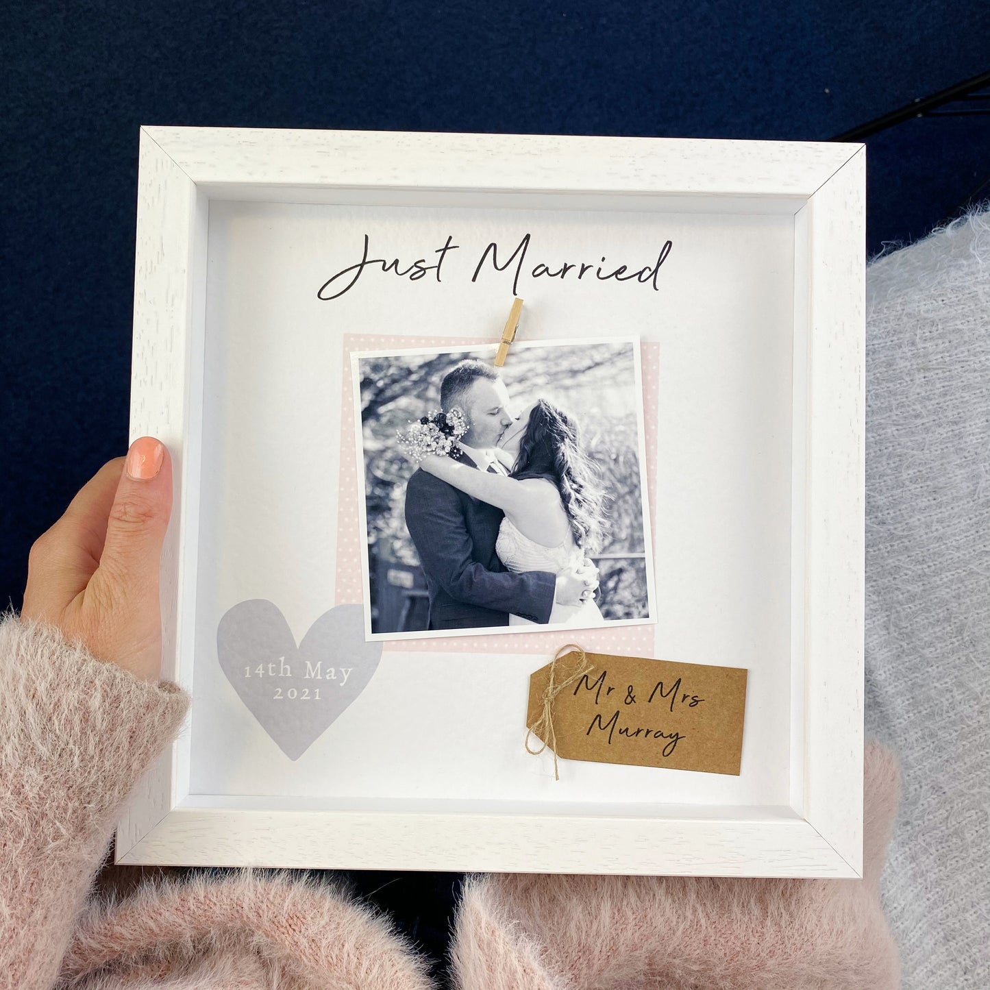 Just Married Wedding Frame