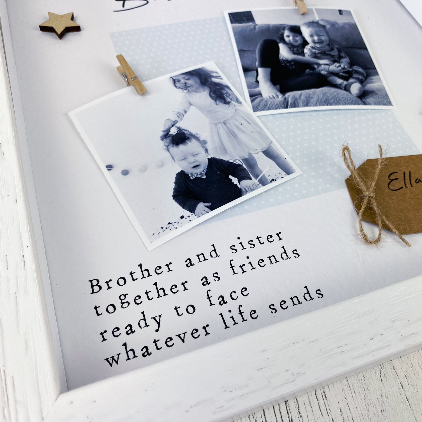 Brother and Sister Photo Frame