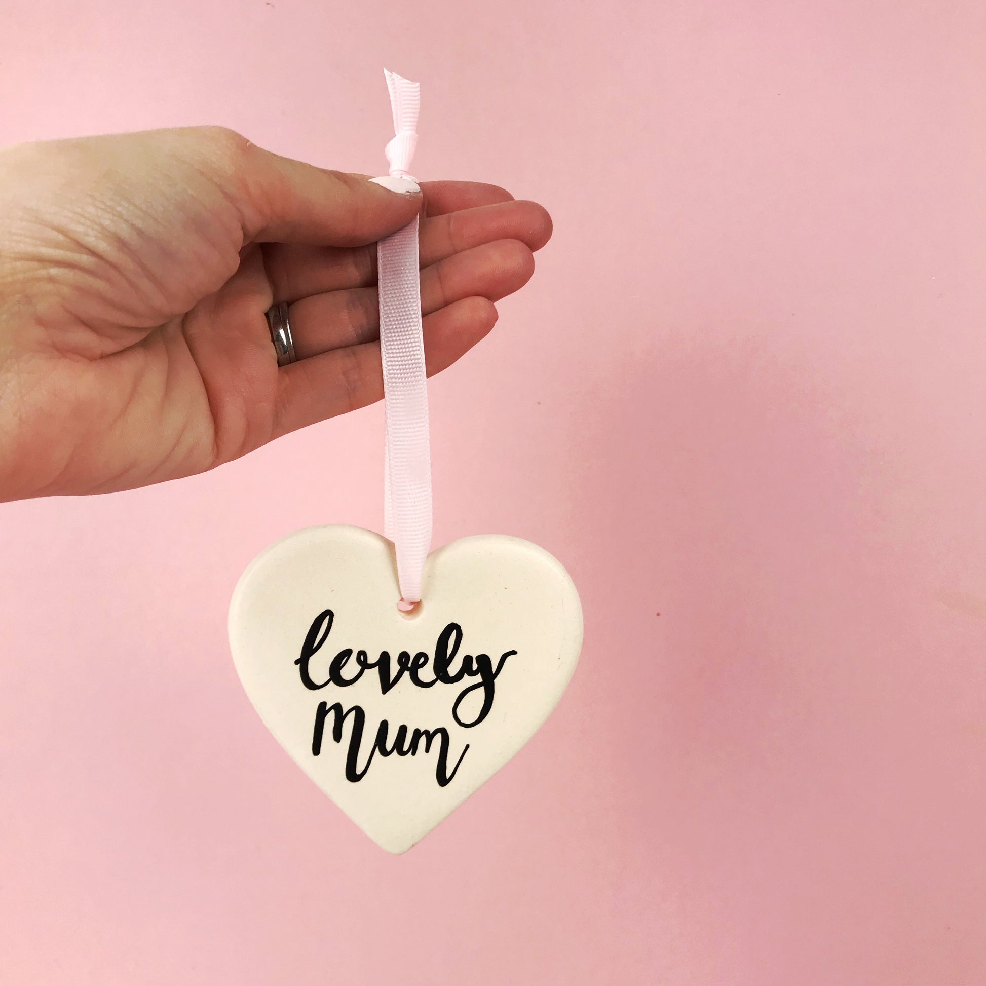 Lovely Mum Ceramic Heart