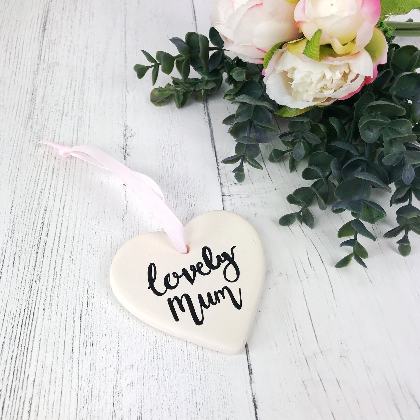 Lovely Mum Ceramic Heart