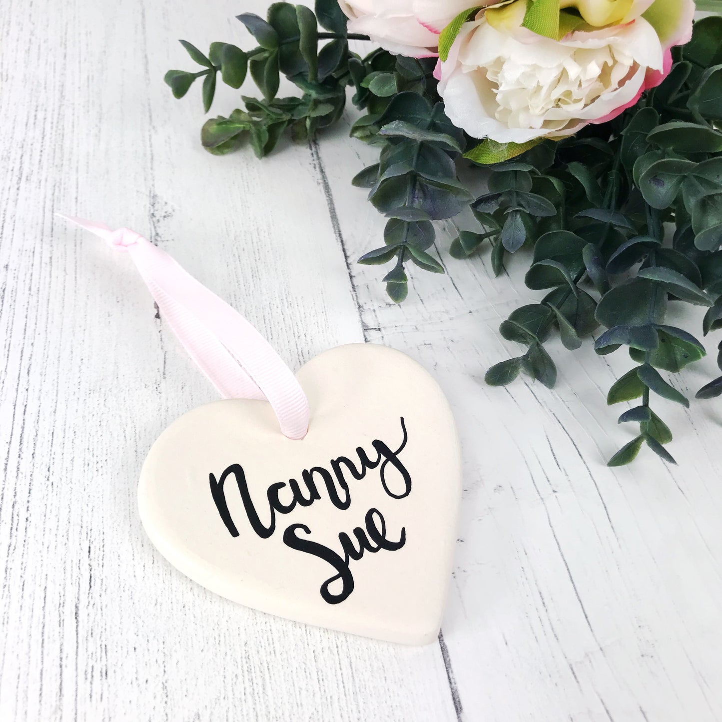 Nanny Personalised Ceramic Heart