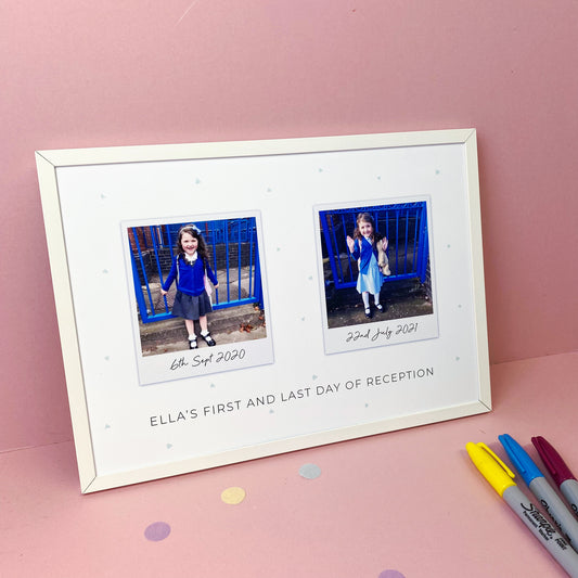 First & Last Day at School Photo Print