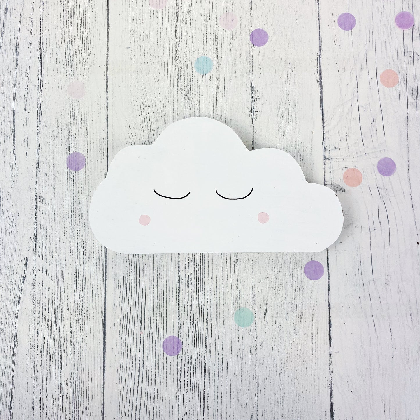 wooden cloud nursery decoration