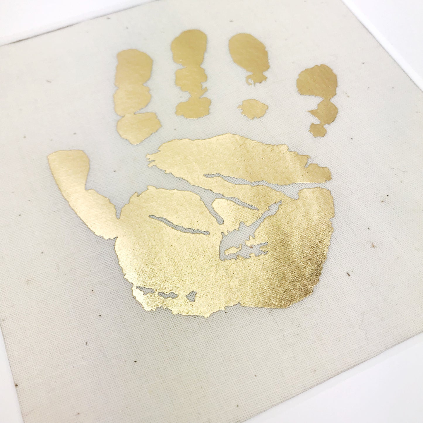 Gold Baby Handprint Frame