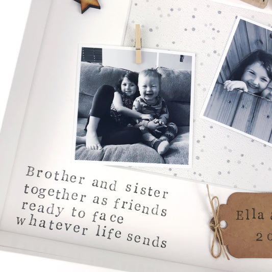 Brother and Sister Photo Frame