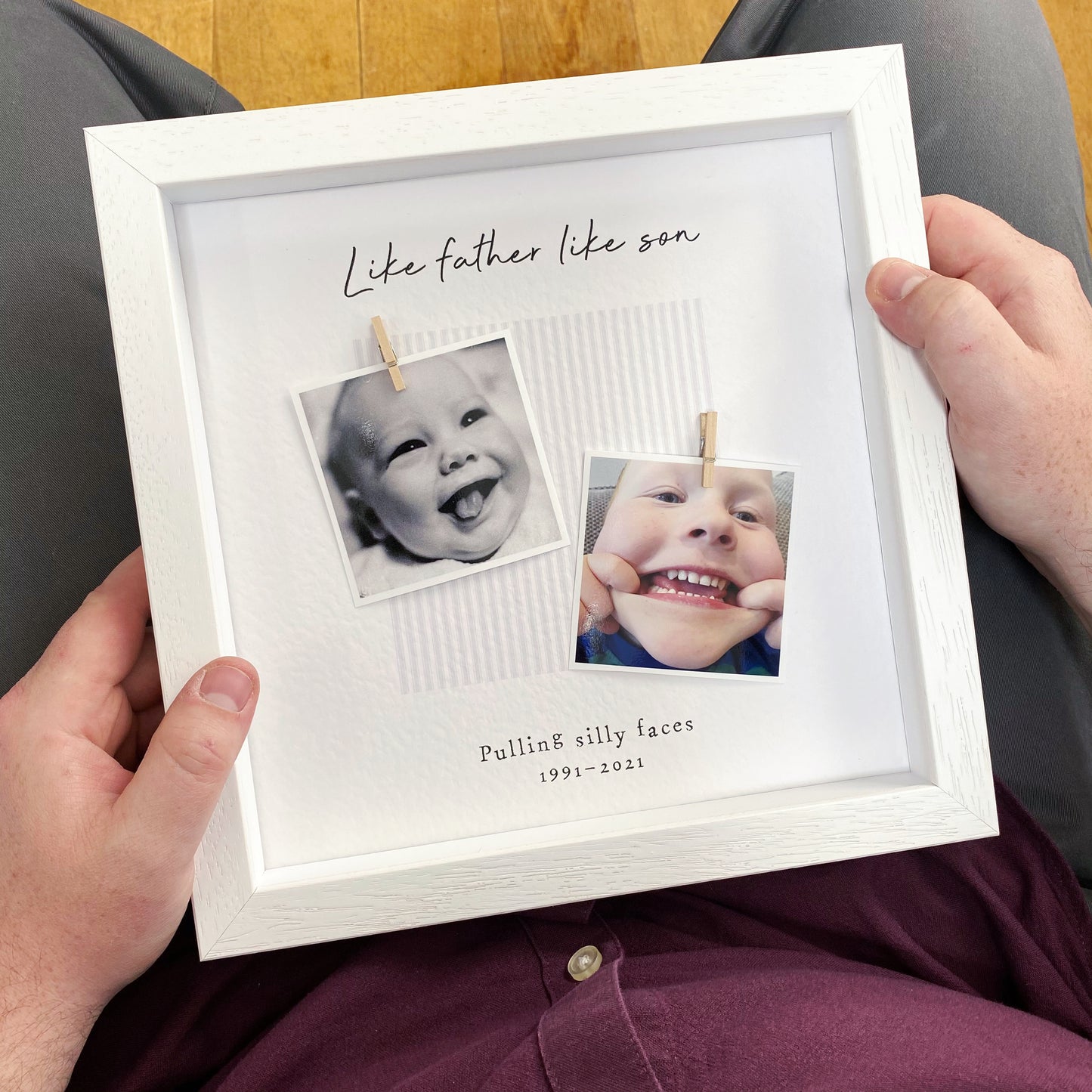 Like Father Like Son Daddy Photo Frame