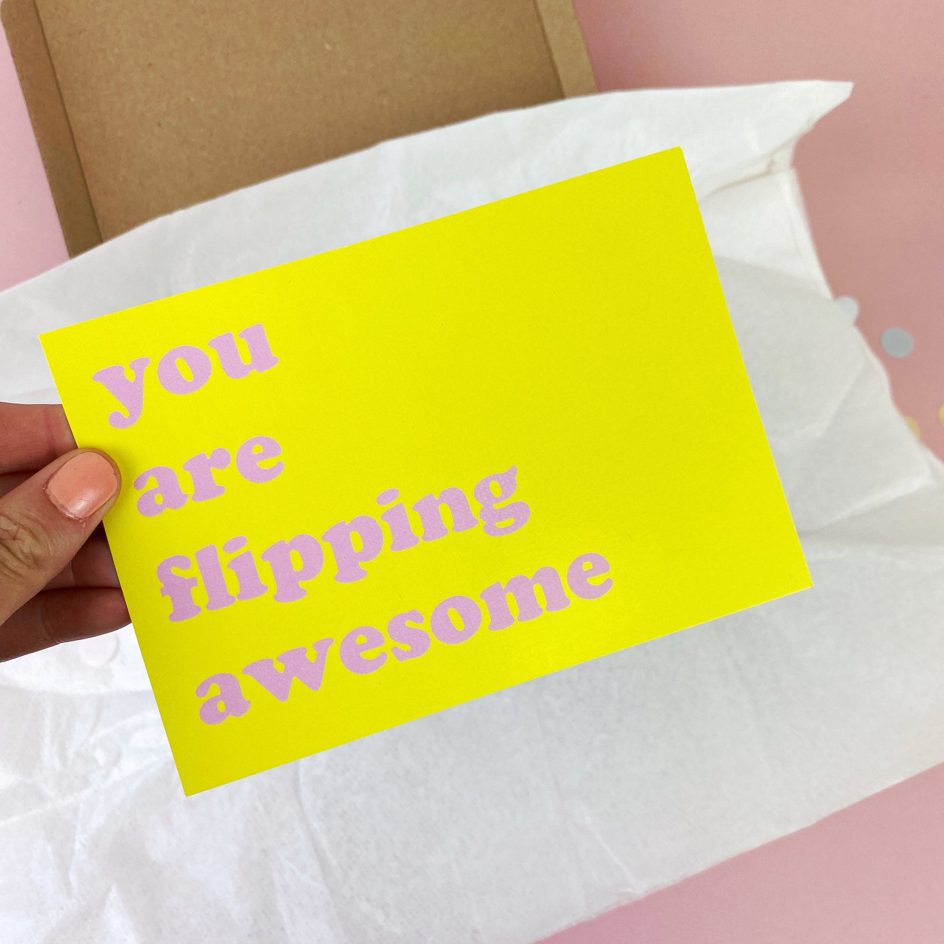 you are awesome gift box