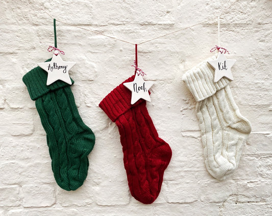 Mixed Family Personalised Stockings