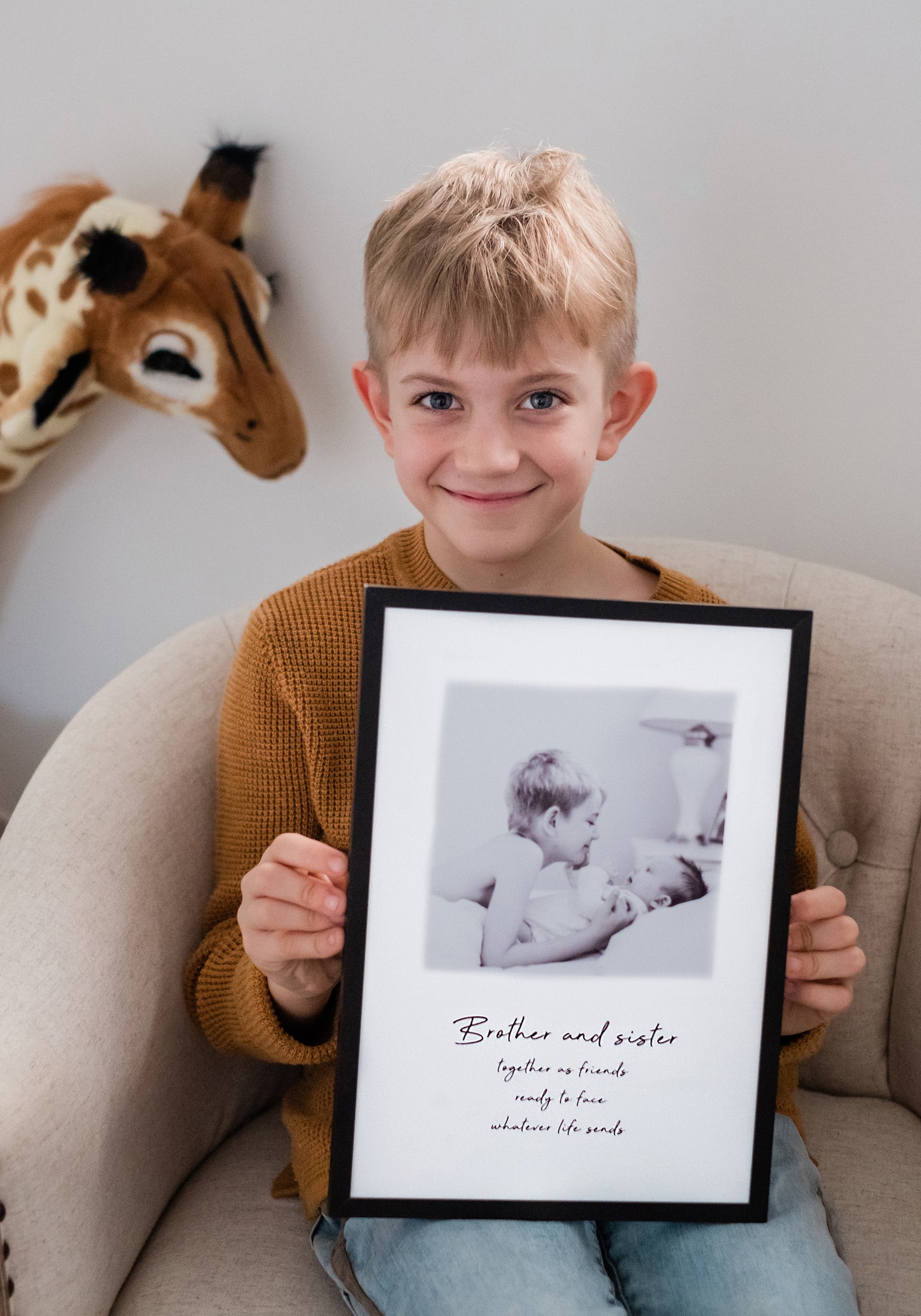 Brother and Sister Photo Print