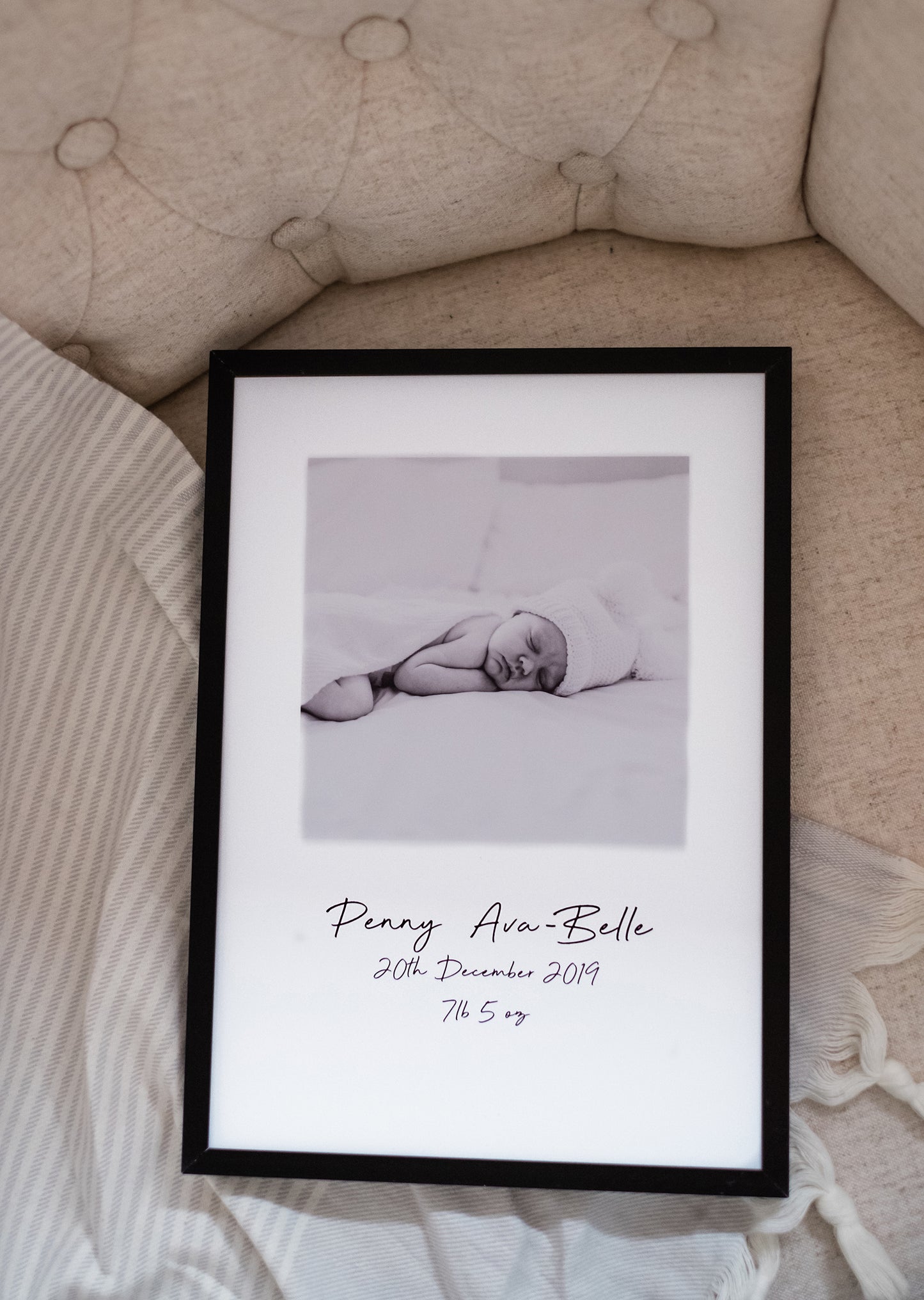 Personalised Baby Photo Print