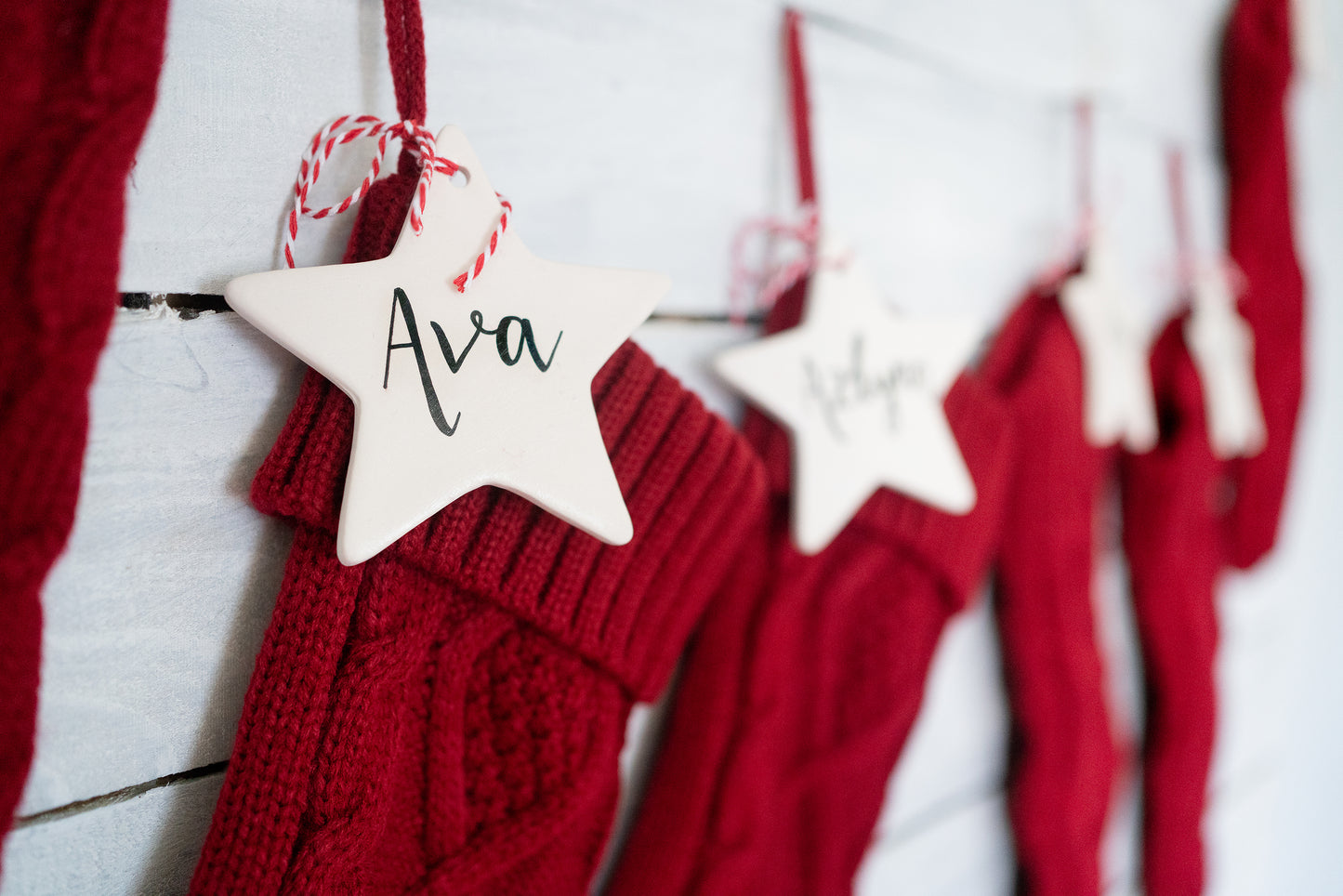 Traditional Knitted Personalised Christmas Stocking