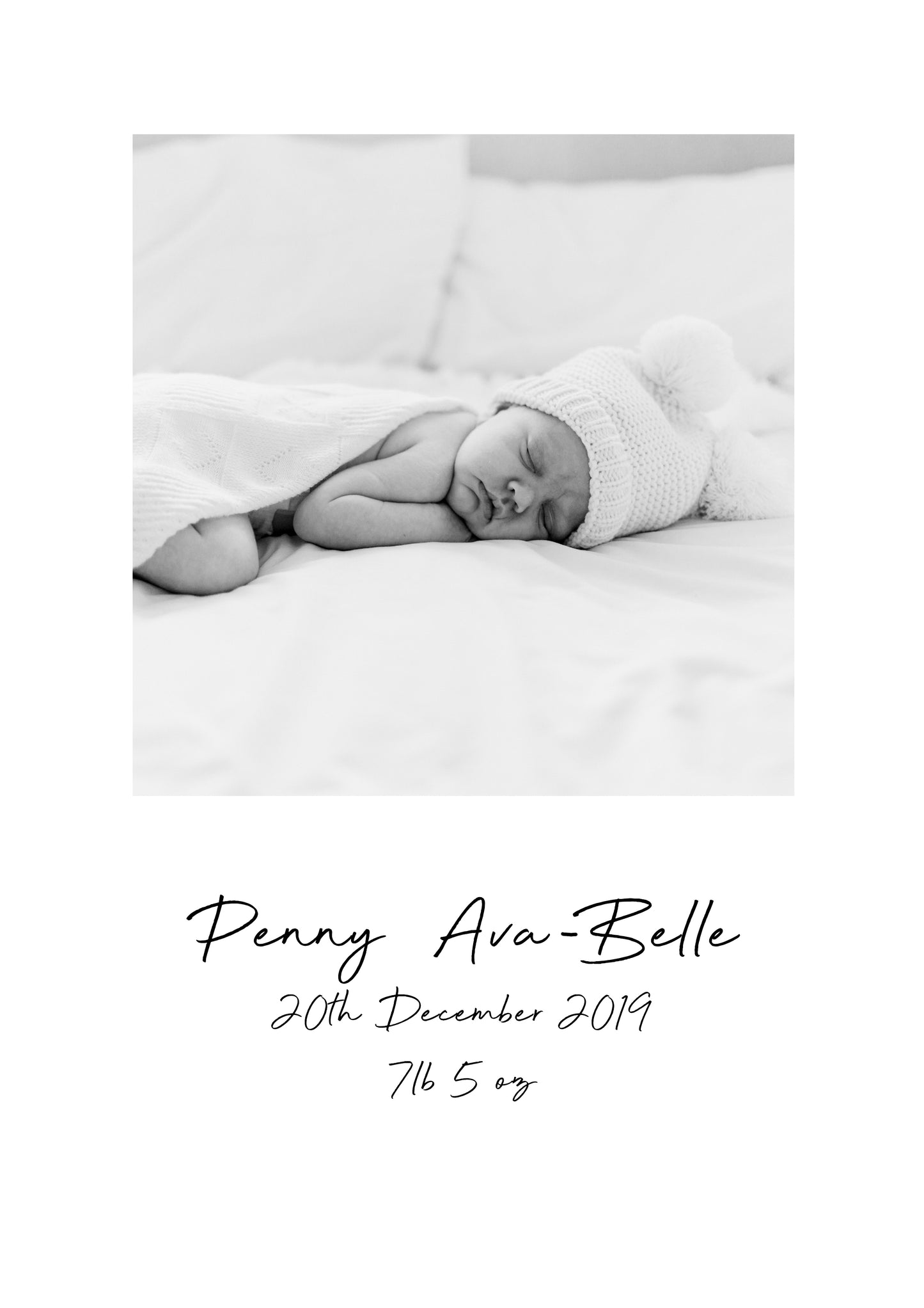 Personalised Baby Photo Print