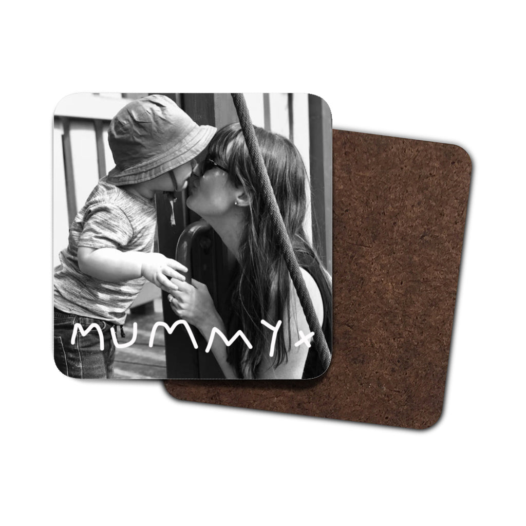 Childrens Handwriting and Photo Coaster