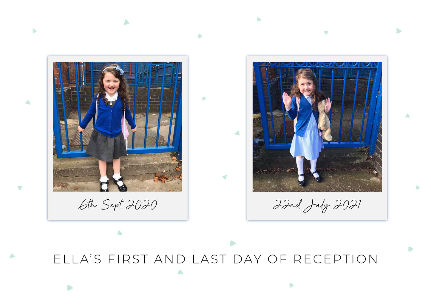 First & Last Day at School Photo Print