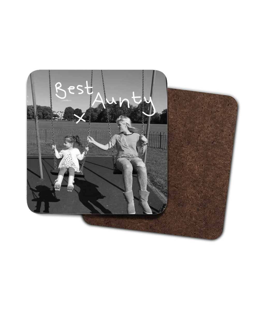 Childrens Handwriting and Photo Coaster