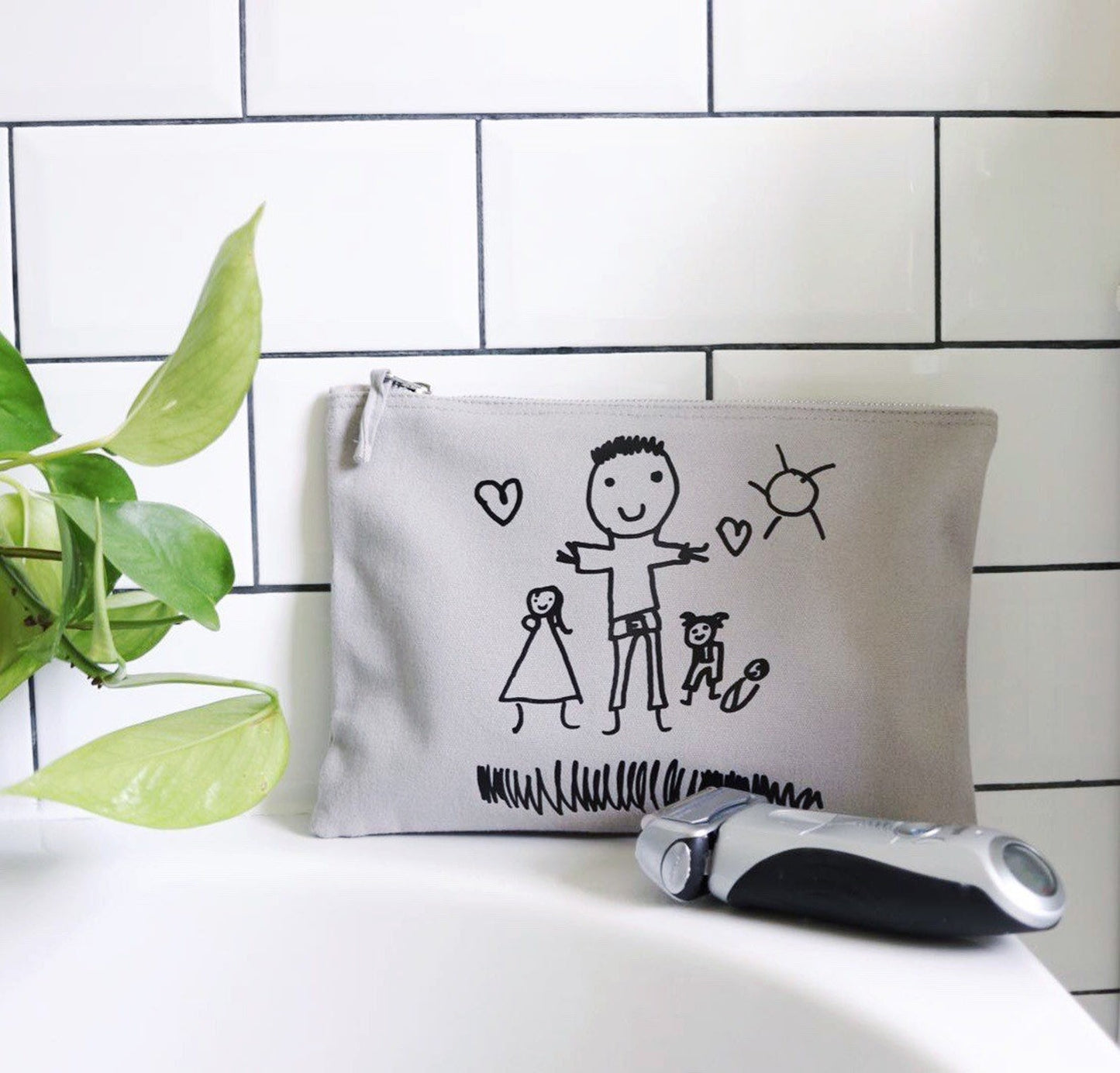 Daddy Childrens Drawing Wash Bag - Father's Day