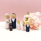 Peg Doll Couple With Wedding Party