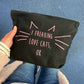 Cat Lover Make Up Bag