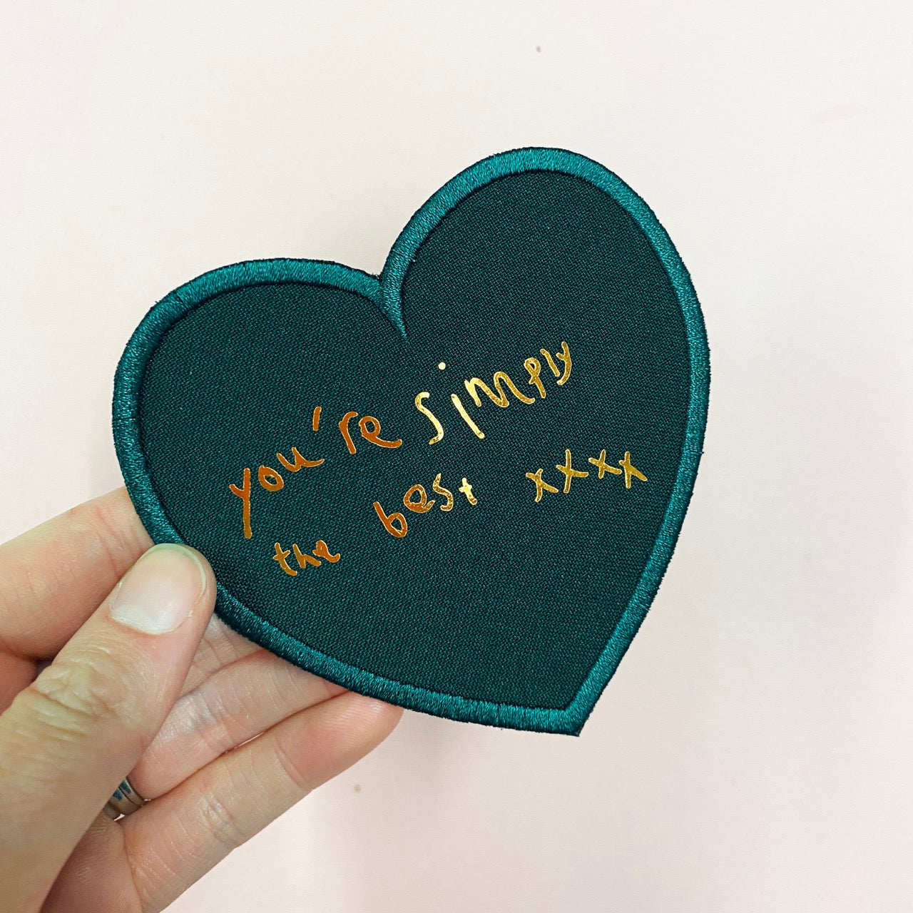 handwriting heart patch -  Dads - Father's Day