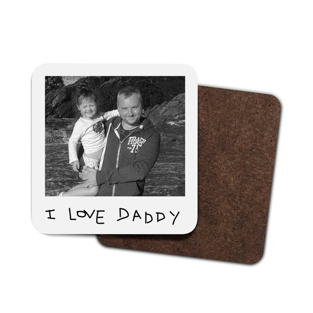 Childrens Handwriting and Photo Coaster