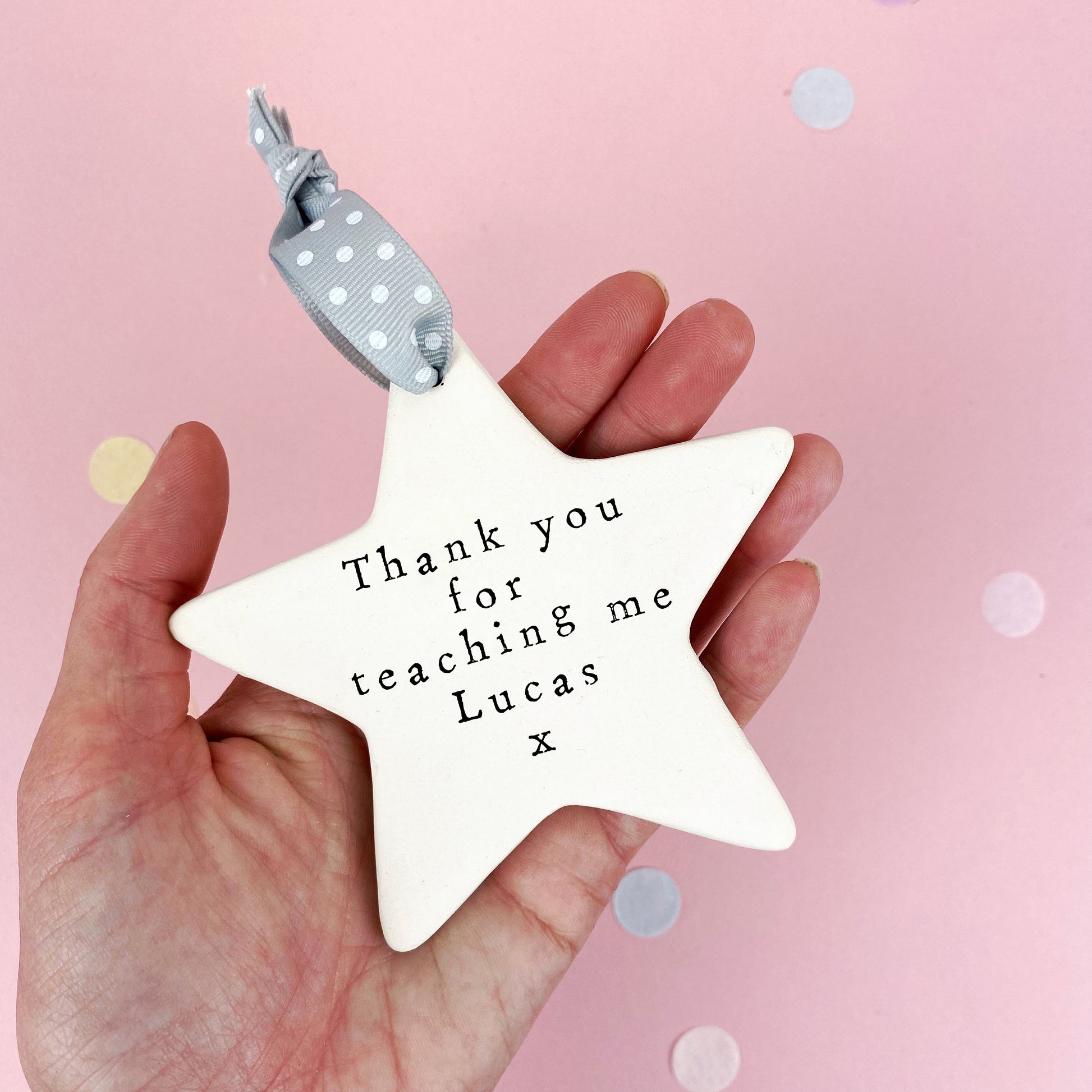Amazing Teacher Ceramic Star Gift